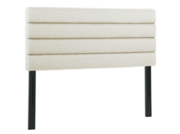 Cabeceira de Cama Linho, Metal Cor Bege 140x10x126 cm Homcom