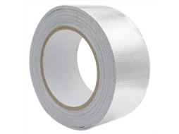 Fita De Alumínio, 48 Mm X 10 M, De Vedação Reforçada Com Malha De Fibra De Vidro Para Ventilação, Resistente A Temperaturas De -30 A 120 °c