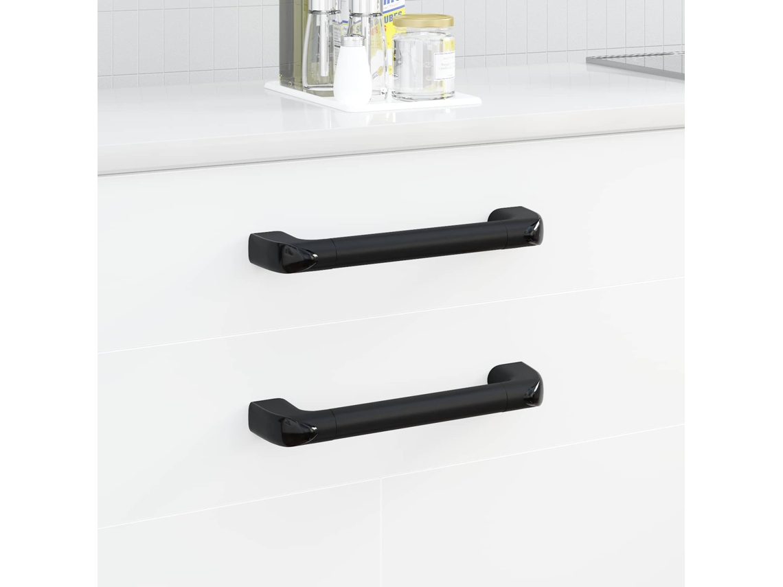Vidaxl Cabo Liso 69 Unid. Preto 380 X 34 X 85 Mm Alumínio E Pp