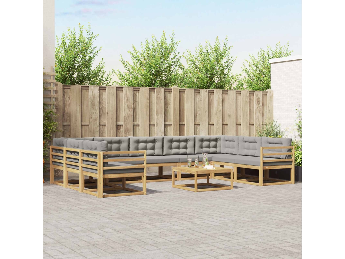 Vidaxl Conjunto De Sofás Para Exterior 10 Unid.