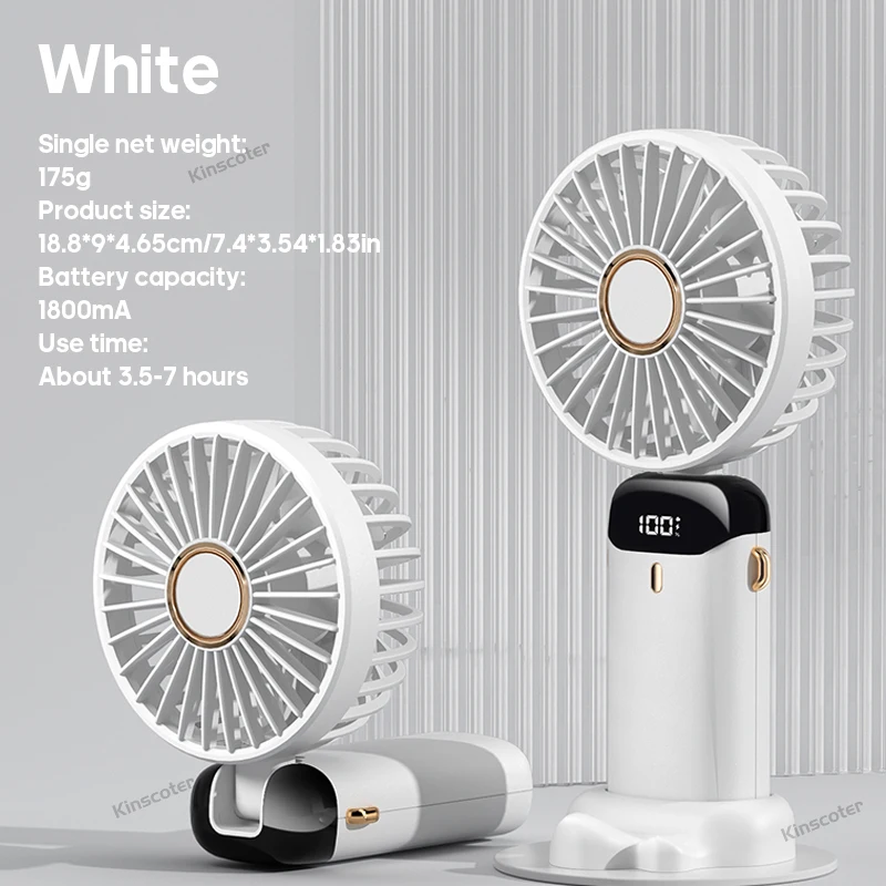 Mini Ventilador de Mão Usb, Dobrável, 5 Velocidades MDUG