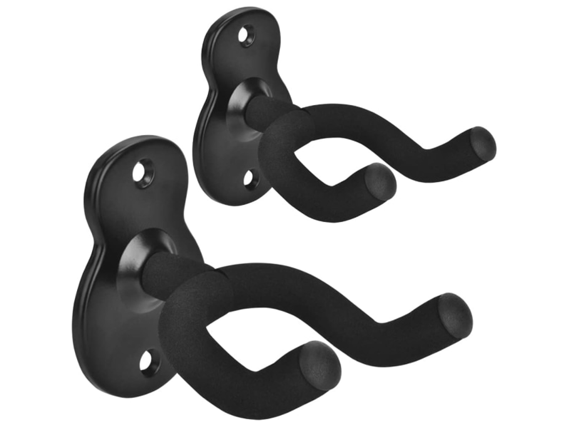 Suporte de Parede para Guitarra Acústica, Guitarra Elétrica, Guitarra Clássica, Baixo e Ukulele AQUAFORGE (pacote com 2)