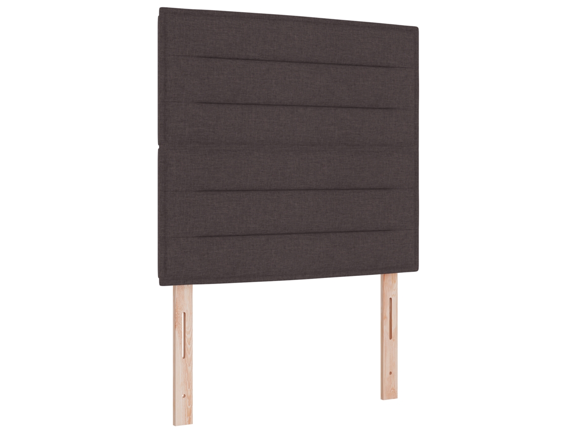 Conjunto 1 Cama Box Vidaxl Castanho Tecido (100 X 200 Cm)