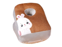 Almohada De Escritorio Para Siesta Estilo Cartoon Transpirable Alfombra De Ratán Doble Lado Conejo