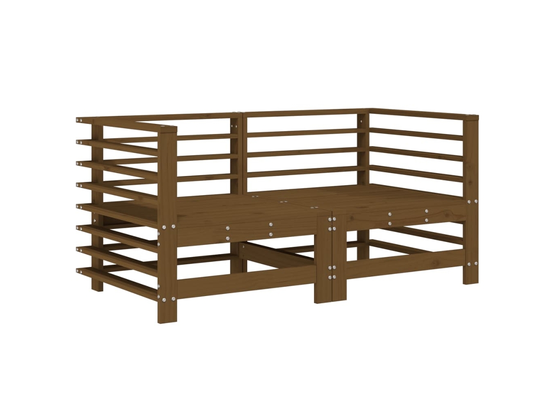 Garden Corner Sofa, Garden Corner Sofas Vidaxl Marrom Madeira De Pinho (n/a)