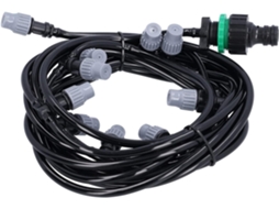 Mangueira De Irrigação 10m 4/7 Com 10 Bicos Pulverizadores Para