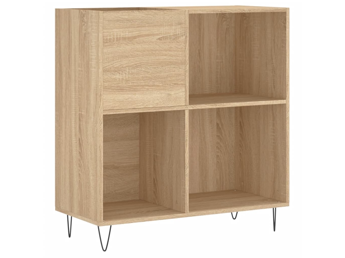 Record Cabinet, Record Cabinets Vidaxl Marrom Madeira Processada (n/a)