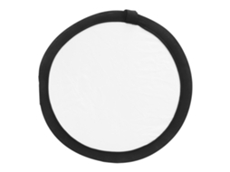 Disc Light Reflector 11.8in Round Silver White Collapsible Double Sided Photo Reflector For Photography LAXISCREED