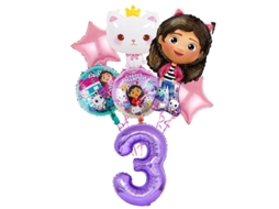 Decoração Para Festa De Aniversário Da Gabby Dollhouse, Gatinho Rosa Gabby, Copo De Papel, Prato, Guardanapos, Balão, Cenário, Chá De Bebê, Acessórios