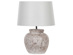 Candeeiro de mesa BELIANI Mareb de Cerâmica Creme 35x35x47