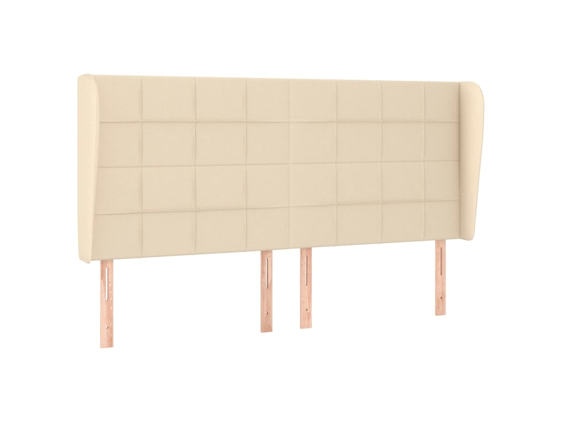 Headboard, Headboards Vidaxl Creme Tecido (163 X 23 X 118/128 Cm)