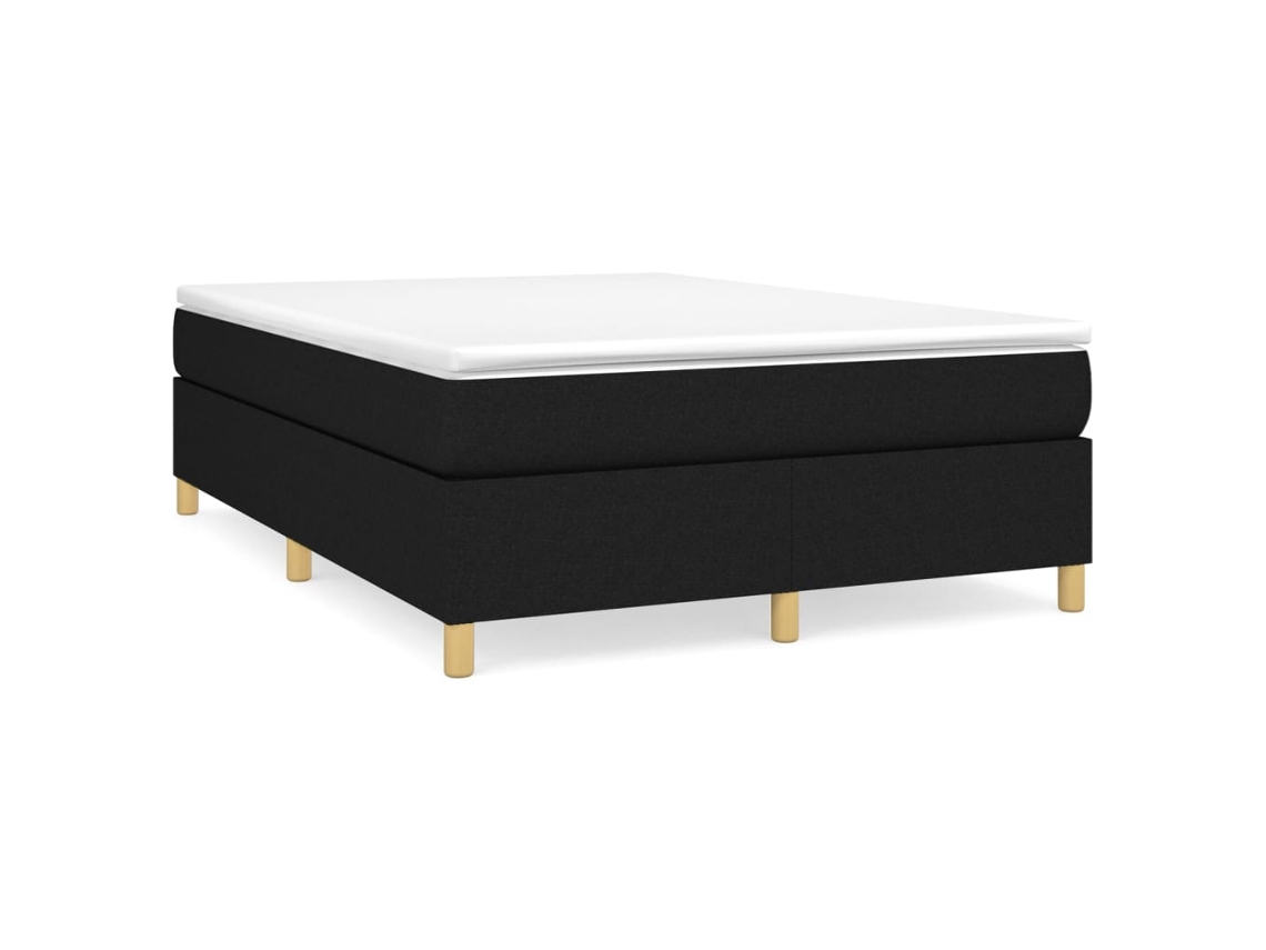 Box Spring Bed, Box Spring Beds Vidaxl Preto Tecido (140 X 190 Cm)