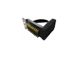 Conjunto de 4 escovas para limpeza de grelha, aço inox, 21x7 cm, preta AQUAFORGE