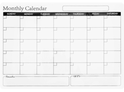 Calendário Magnético De Parede Para Geladeira Com Quadro Branco Reutilizável, À Prova De Manchas, Para Planejamento