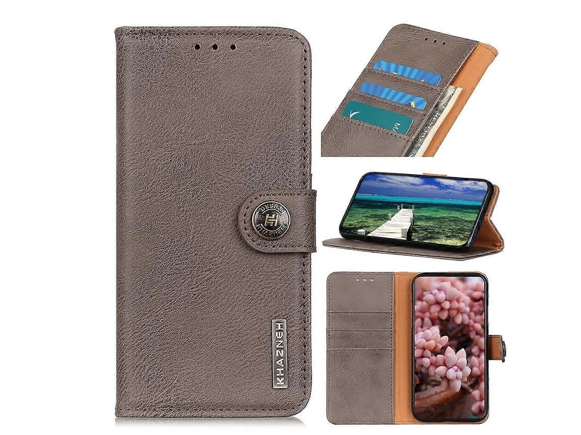 Capa Para Celular For Nothing Phone 1 Khazneh Em Couro Com Textura De Couro Bovino