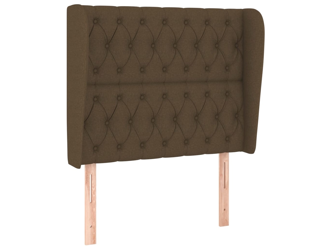 Headboard, Headboards Vidaxl Marrom Tecido (93 X 23 X 118/128 Cm)