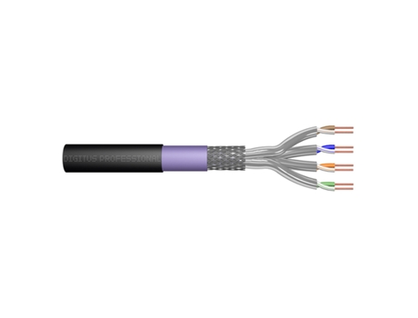 DIGITUS BOBINE CABO REDE EXTERIOR S-FTP CAT7 (1200MHz) 1000MTPROMO CABO