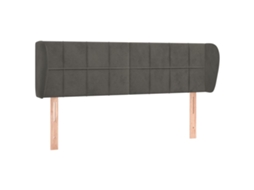 Headboard, Headboards Vidaxl Cinzeto Veludo (147 X 23 X 78/88 Cm)