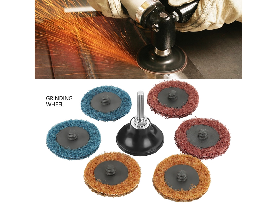 45 Peças Disco De Lixa 2" 180/320/400 Grit Disco De Polimento Roda De Esmeril Vermelha Amarela Azul