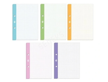 Wk?ad De Agendas A5 Quadriculada, Cores Sortidas, 50 Folhas Conjunto De Papel Para Anotações Interdruk