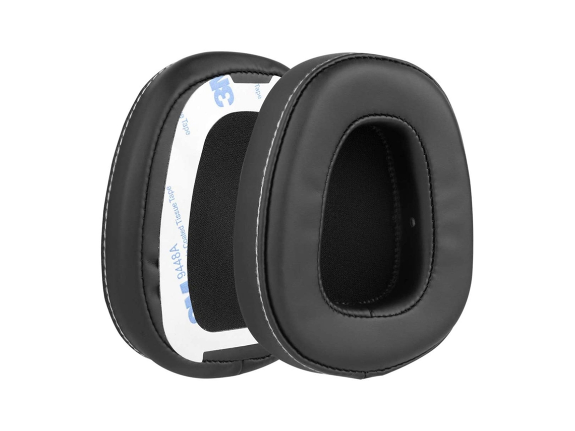 Almofadas Zruxe Para Skullcandy Crusher Com Fios Over-ear Pele Ecológica Preta (par De 2, Espuma De Memória)