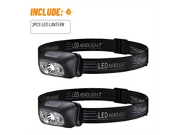 Gorro BRILVIBERA com Lâmpada LED Recarregável USB
