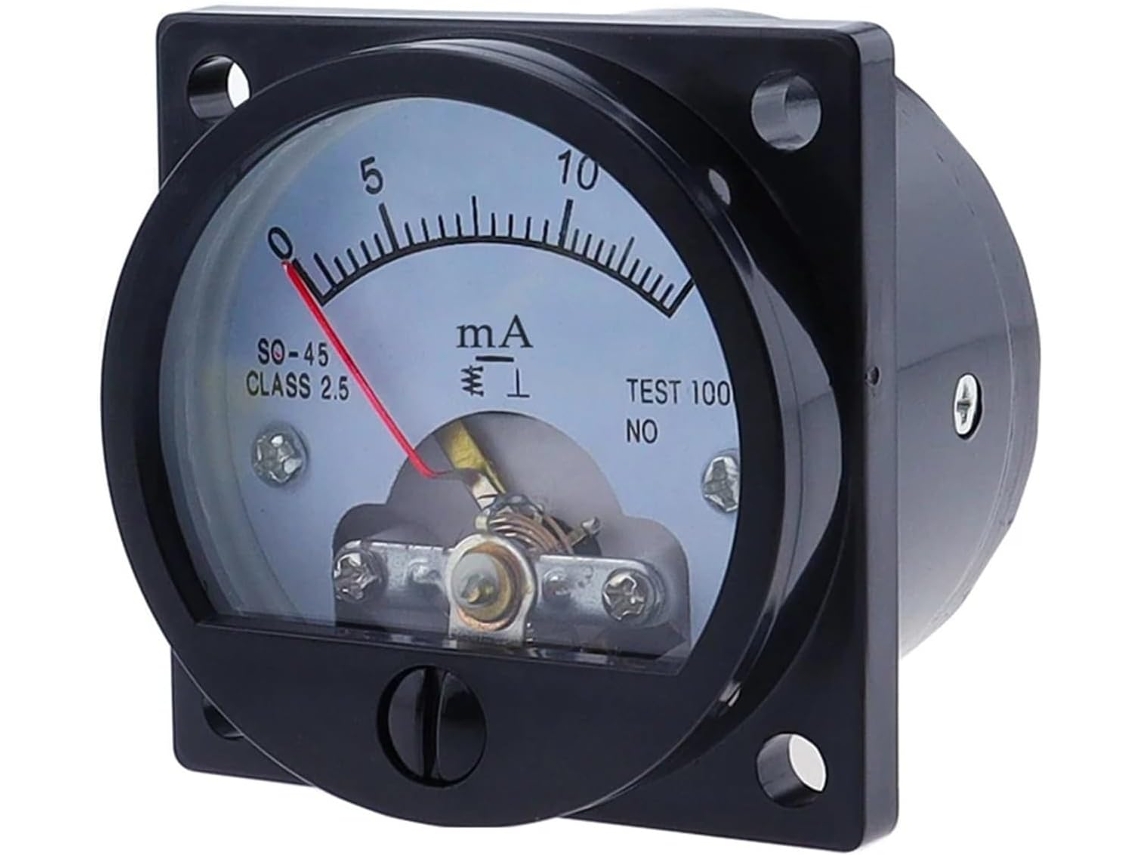1 Amperímetro De Precisão Cc 0-100ma 2 5 Mm Classe So-45 Analógico