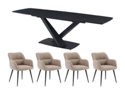 Conjunto Mesa E Cadeiras Malata