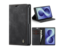 Capa Para Samsung Galaxy Z Fold8,flip Em Couro Pu Com Compartimento Para Cartão Gertiz (preto)