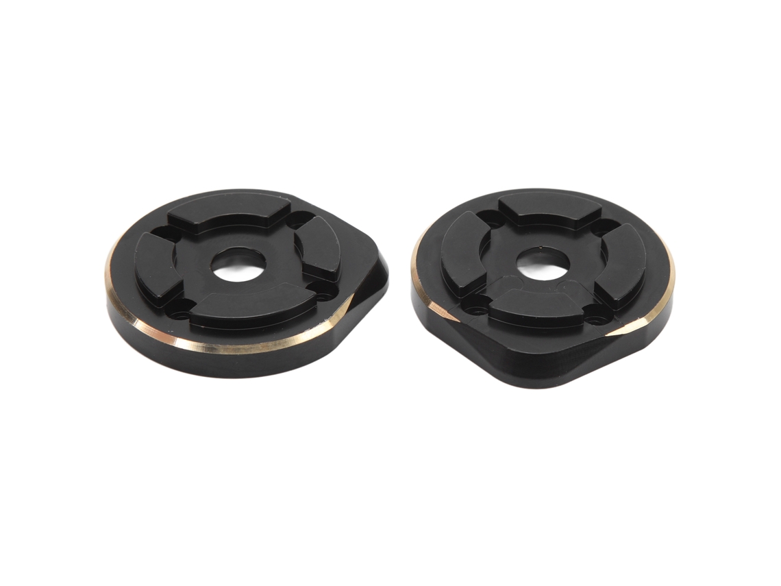 2pcs Capas Externas De Portal De Latão Preto Anti-usura Anti-roxo Para Scx10 Iii Capra 1/10 Crawler