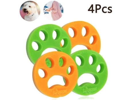 Anti máquina de lavar cabelo, 4 peças de filtro de cabelo coletor de pele de animal de estimação remover roupas depilador depilador de pele de cabelo