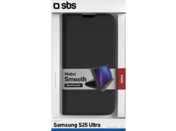 Capa SBS BookWallet Samsung Galaxy S25 Ultra (Preto)