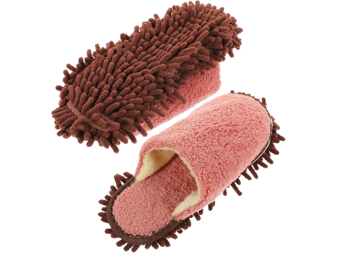 Sapatos de Limpeza Laváveis, Feitos Chenille e Algodão com Alta Absorção Água. Práticos para CHABERLU