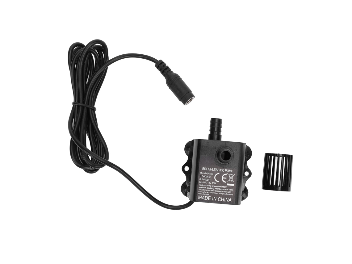 Bomba D'água Submersível Dc12v 10w 400l/h Micro Brushless para Aquário Fonte Resfriamento Pc S/MARCA