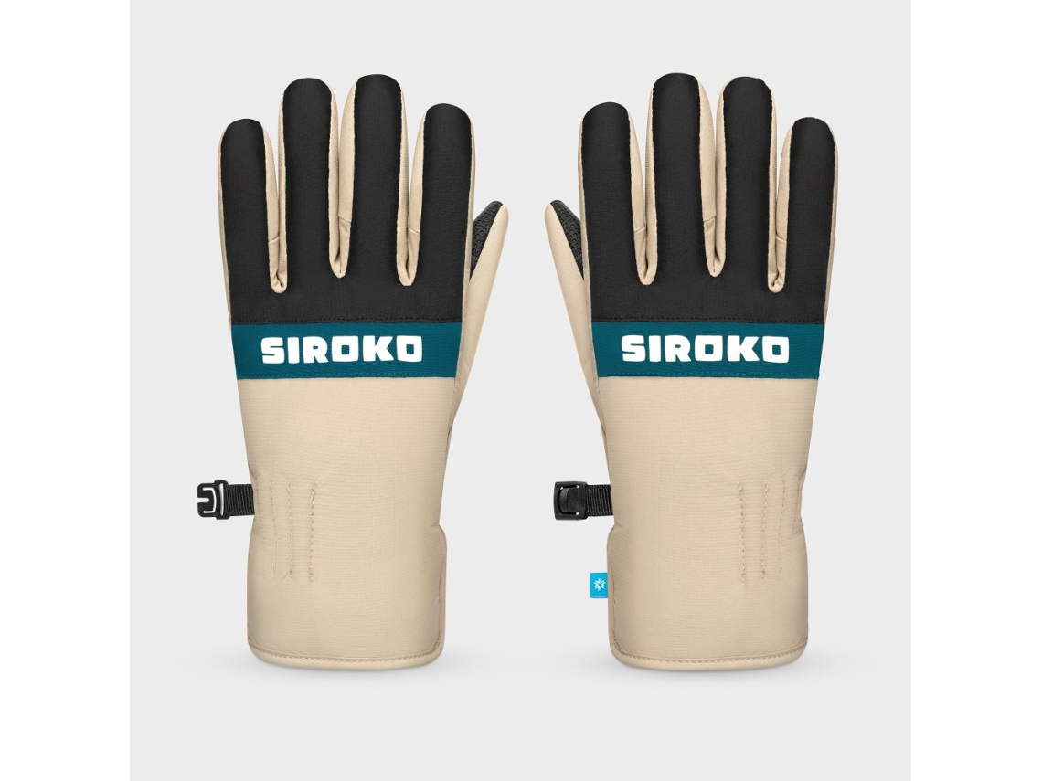Luvas Térmicas Snowboard E Ski Para Criança Whiz Beige Preto Siroko