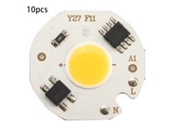 Rebe-10 Peças De Lâmpada Foco Cob Chip Fonte De Luz Integrada 5w Ac220v Alto Brilho Quente