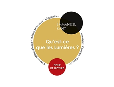 Livro Fiche de lecture Questce que les Lumières Étude intégrale French Edition de Emmanuel Kant (Francês)