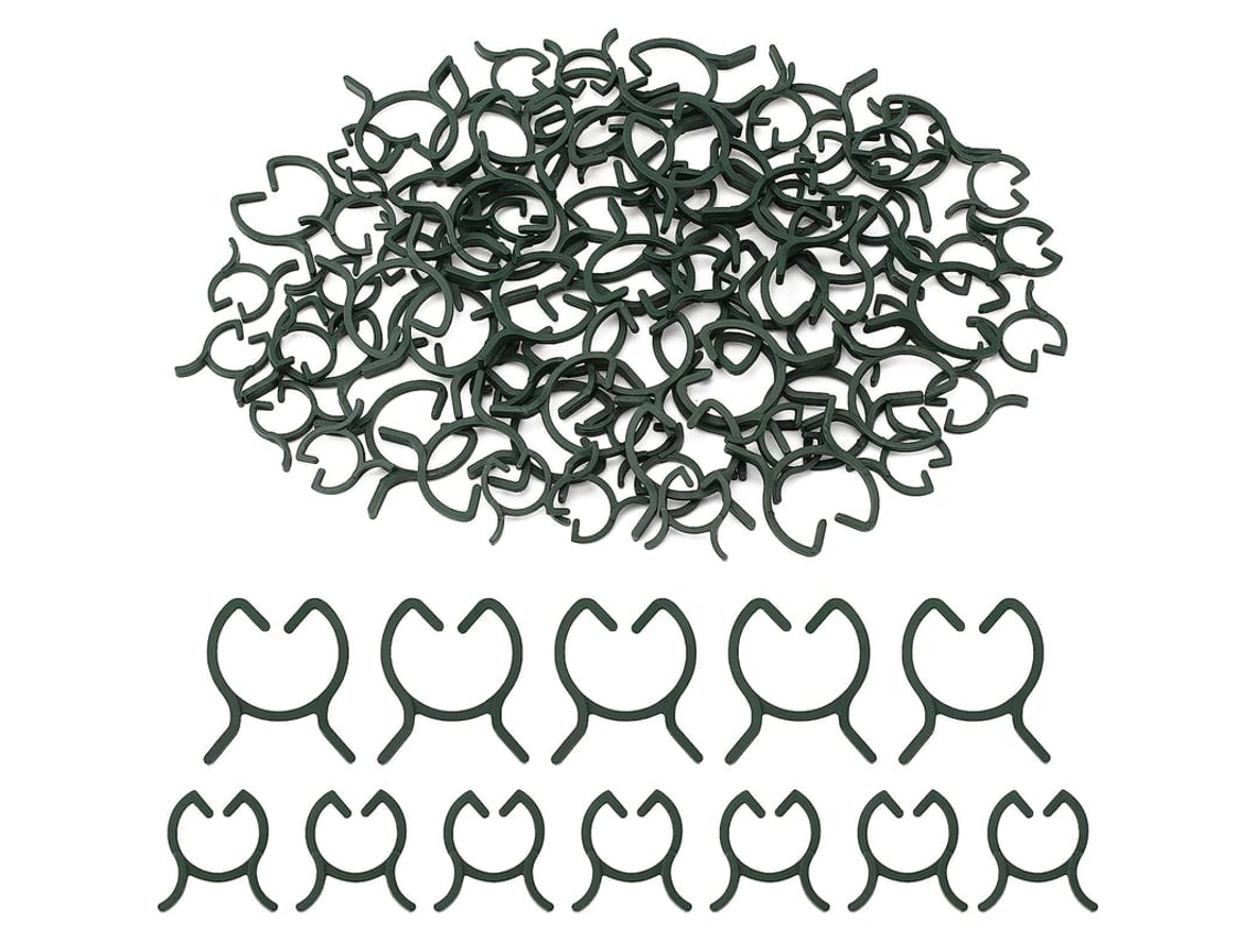 200 Clips De Suporte Para Plantas, Clips De Fixação Para Plantas Trepadeiras, Para Tomates, Legumes, Frutas - M+l
