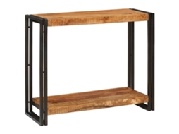 Vidaxl Aparador Castanho 90 X 33 X 75 Cm Madeira De Manga Maciça