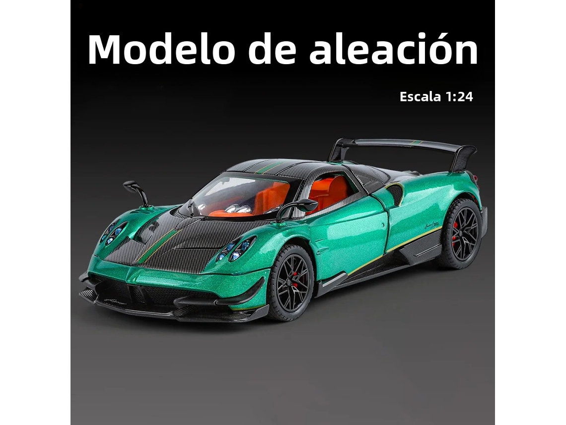 (verde) Modelo De Carro Esportivo Pagani Huayra Bc Em Escala 1:24