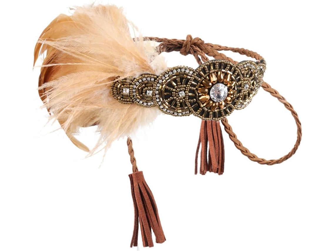 Tiara De Penas Estilo Melindrosa Para Casamentos - Acessório De Cabelo Elegante Para Festas E Eventos Vintage.