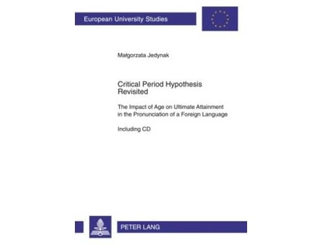 Livro critical period hypothesis revisited de malgorzata jedynak (inglês)
