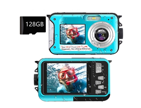 Câmara Digital TRUMSEN-GM  Trumsen-Gm À Prova de Água 48Mp 16X 128 Gb -Azul