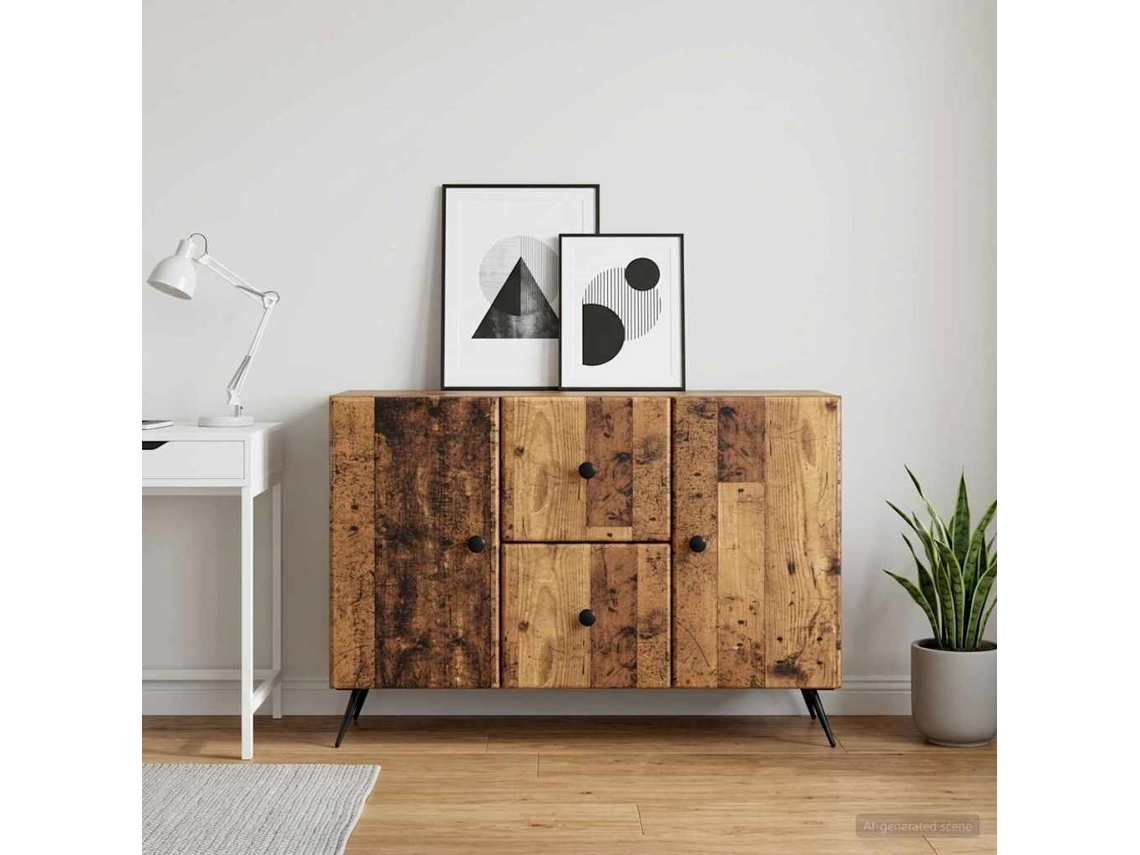 Vidaxl Buffet Madeira Antiga 89 X 34,5 X 60 Cm Derivados De Madeira