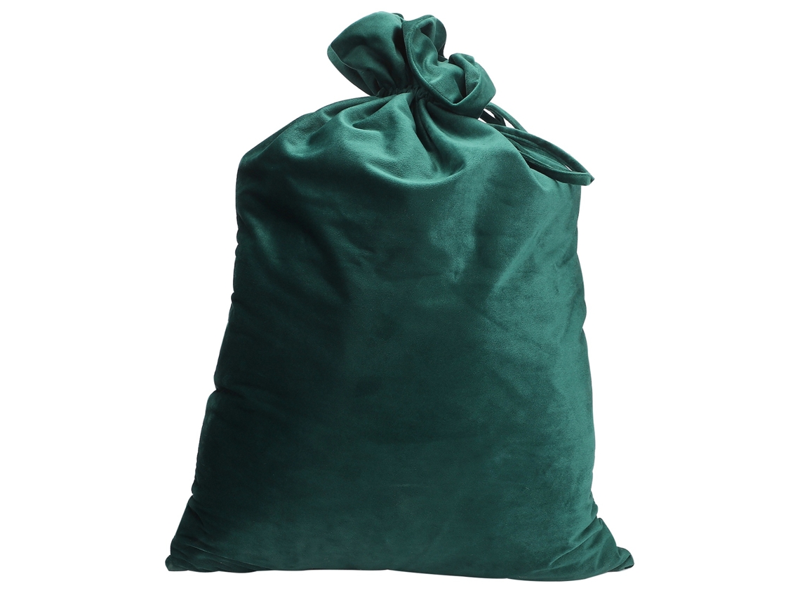 Saco De Presente De Natal (material Veludo) (verde 50*70cm) Eoocoo