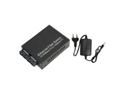 Aetheria conversor de Mídia Fibra Óptica 100mbps Modo Simplex 25km Sc Duplex Fibra Tx1310nm Rj45 Eu
