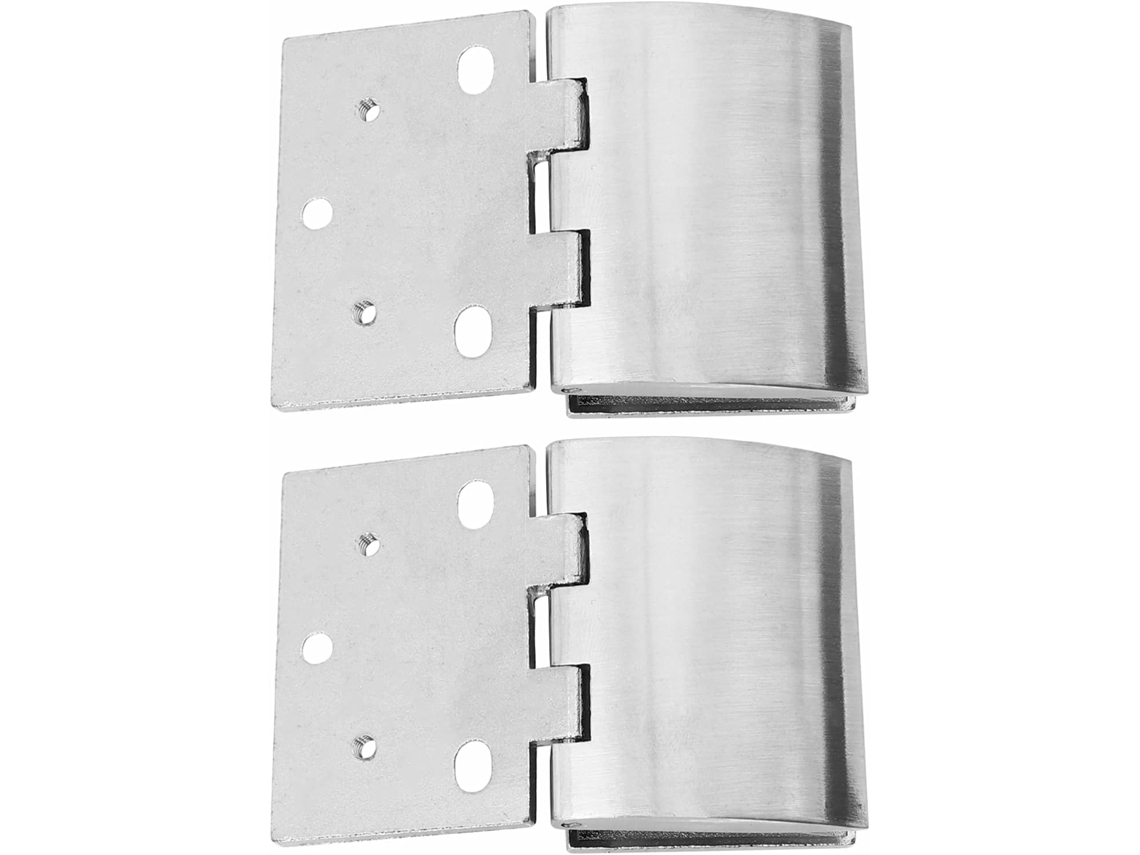 Dobradiças De Liga Zinco Para Portas Vidro Vitrines E Armários (2