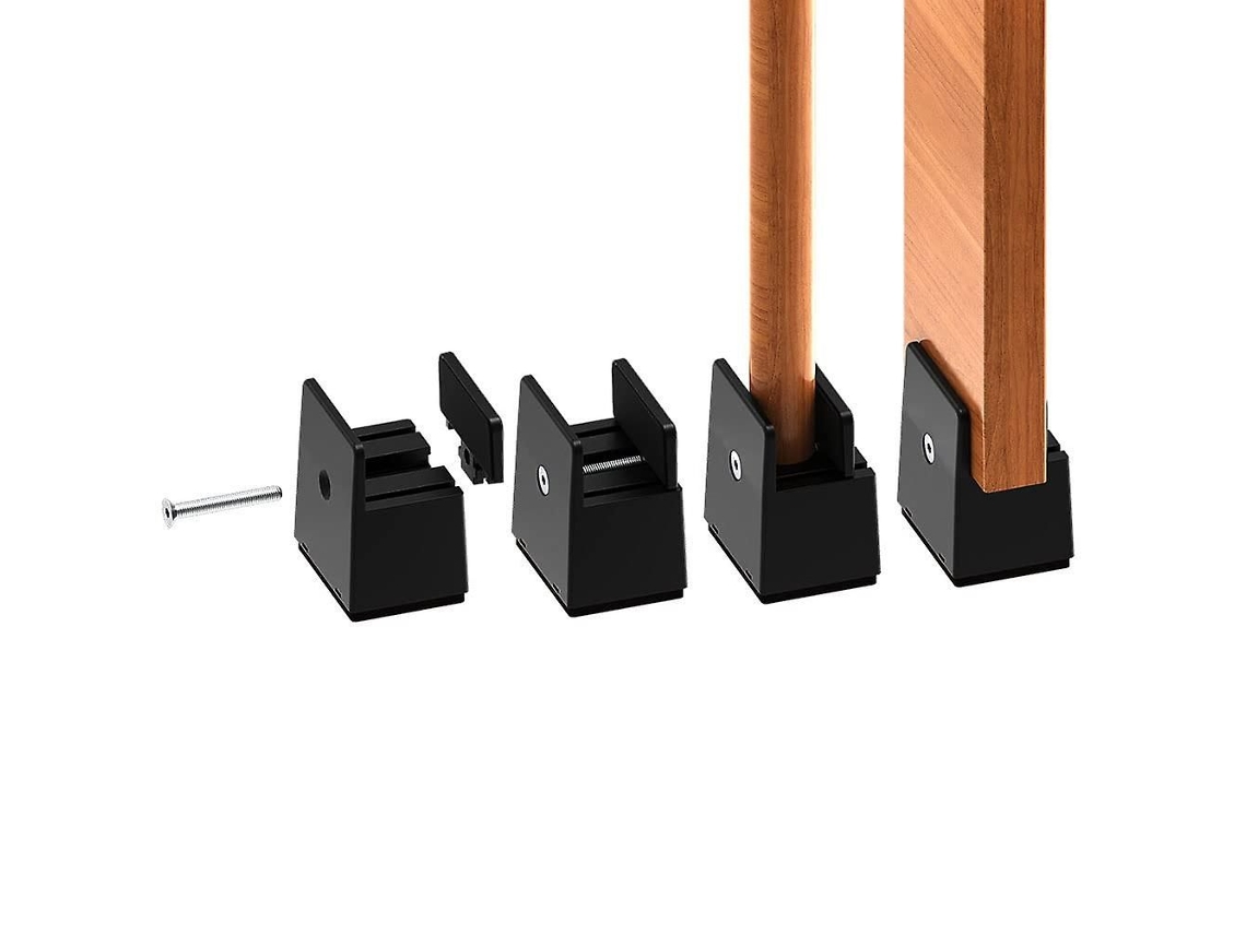 Elevador De Pé De Cama Ajustável De 2 Polegadas, 5cm, Suporte De Móveis Resistente, Para Espessura De Pé De Cama 0-1,5 Polegadas, Aumenta Alt-zscy