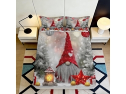 Conjunto de Cama com Estampa 3d Elfo Natali Microfibra Fronha 200x25cm
