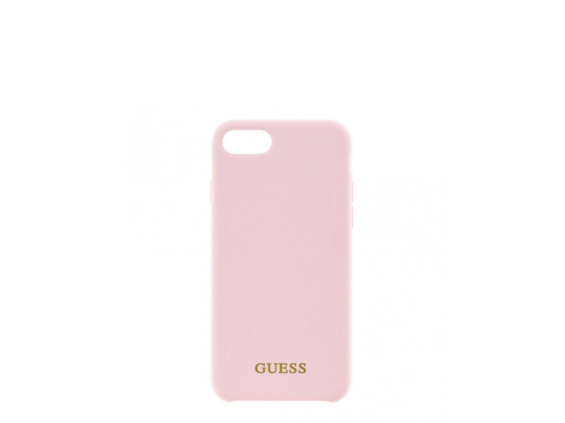 Capa Guess Silicone Para Iphone 8 Rosa